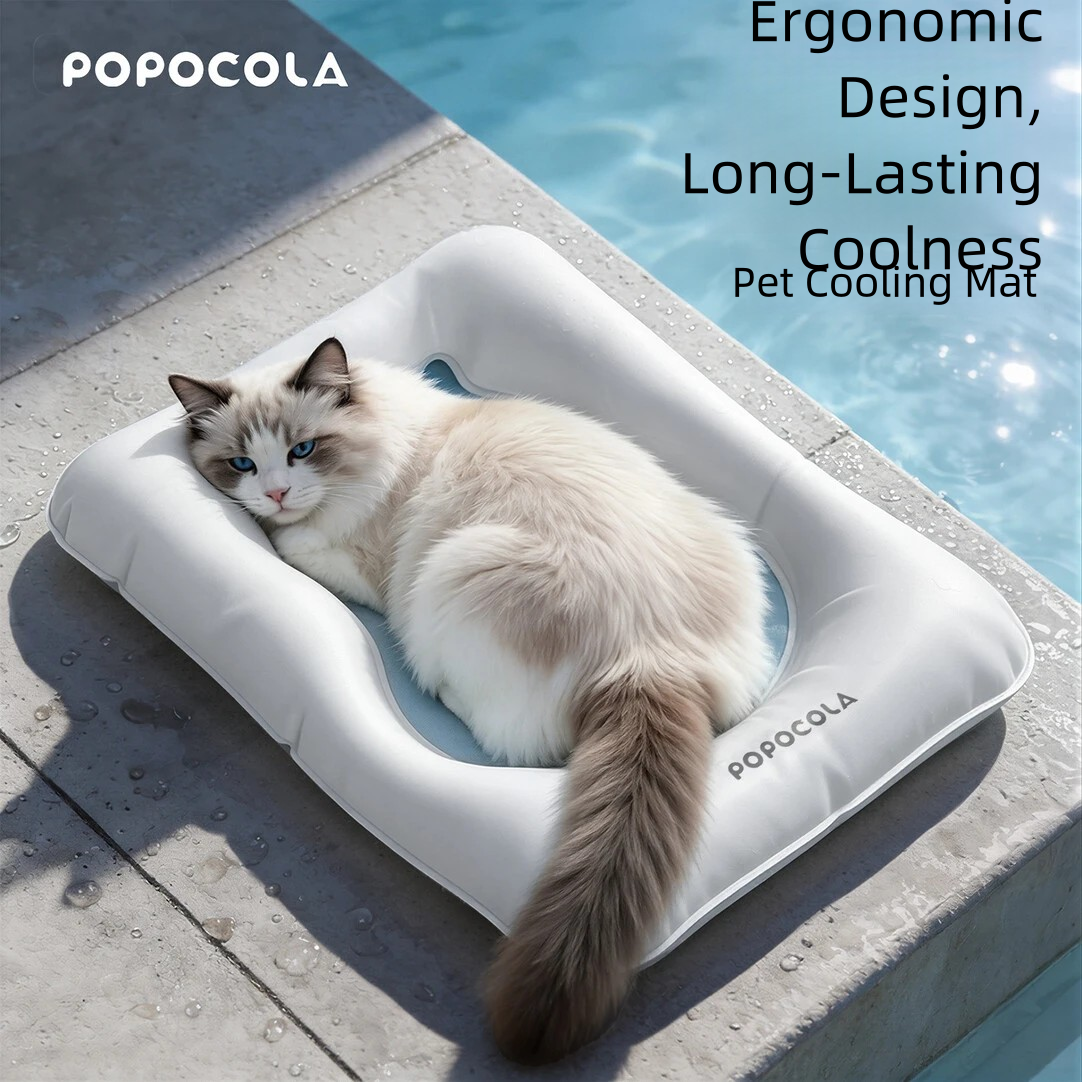 Cat Cooling Mat & Bed — Summer Sleeping Pad, Cat Bed, and Dog Mat | Summer Cooling Lounging Pad for Pets · Pet Cooling Mat [Ergonomic Design for Cats]