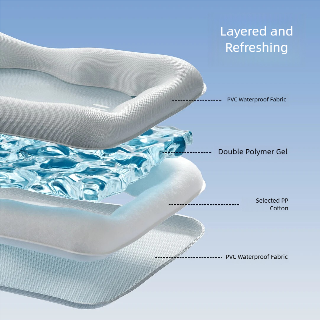 Cat Cooling Mat & Bed — Summer Sleeping Pad, Cat Bed, and Dog Mat | Summer Cooling Lounging Pad for Pets · Pet Cooling Mat [Ergonomic Design for Cats]
